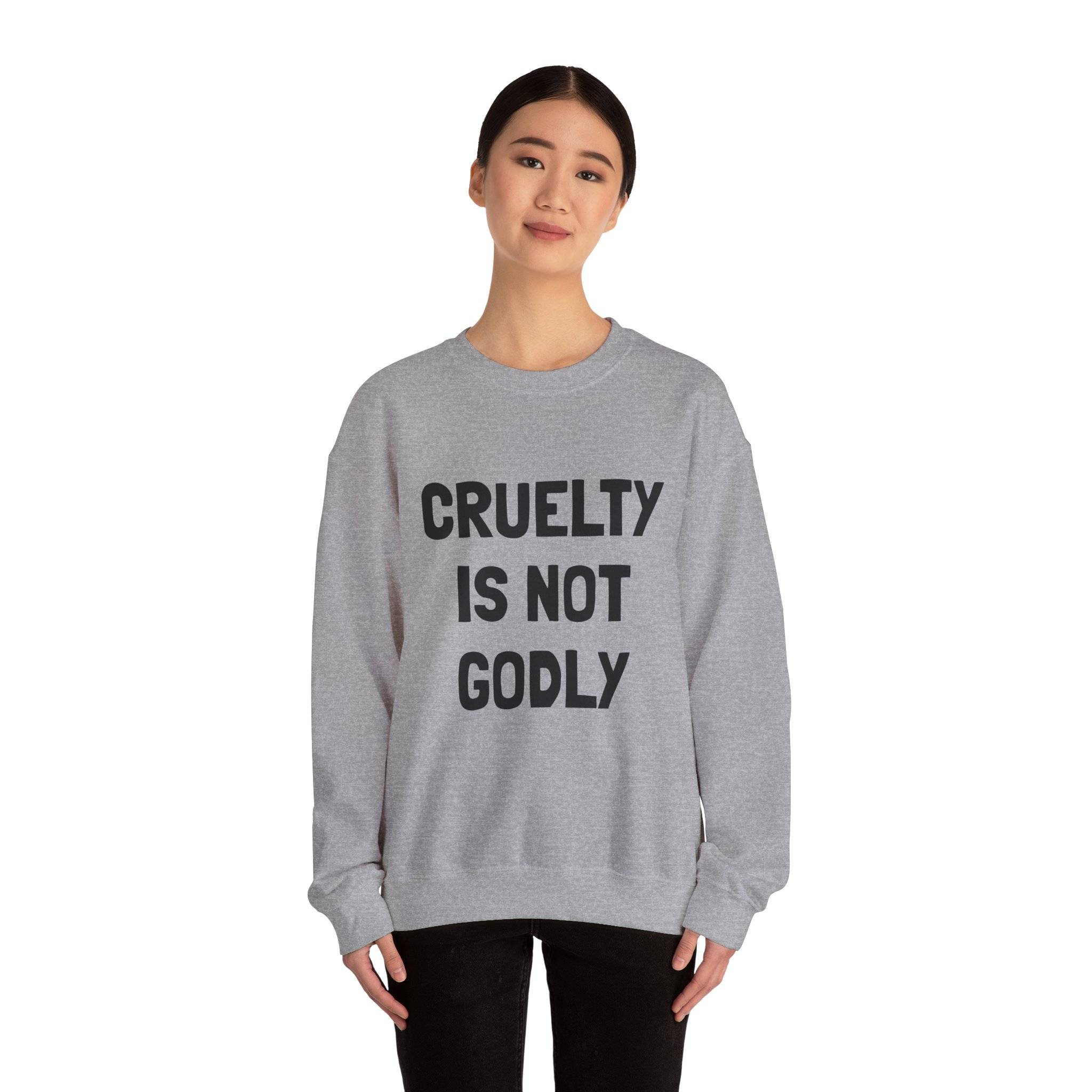 CRUELTY IS NOT GODLY Sweatshirt - Image 12