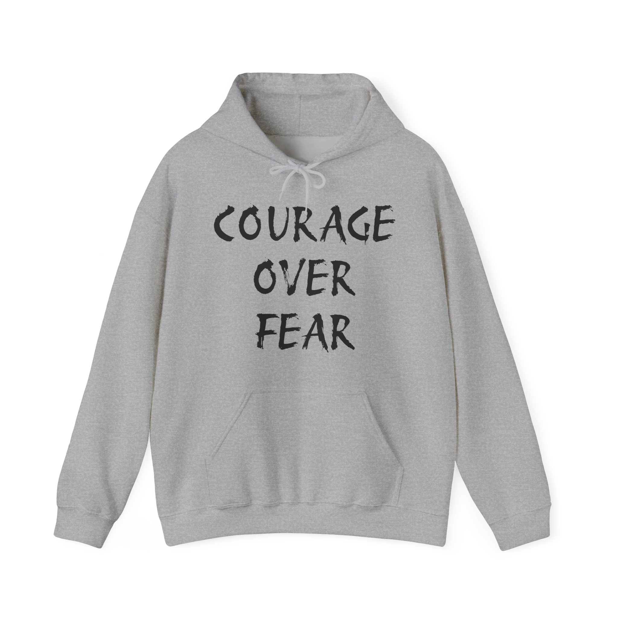 COURAGE OVER FEAR Unisex Hooded Sweatshirt - Image 9
