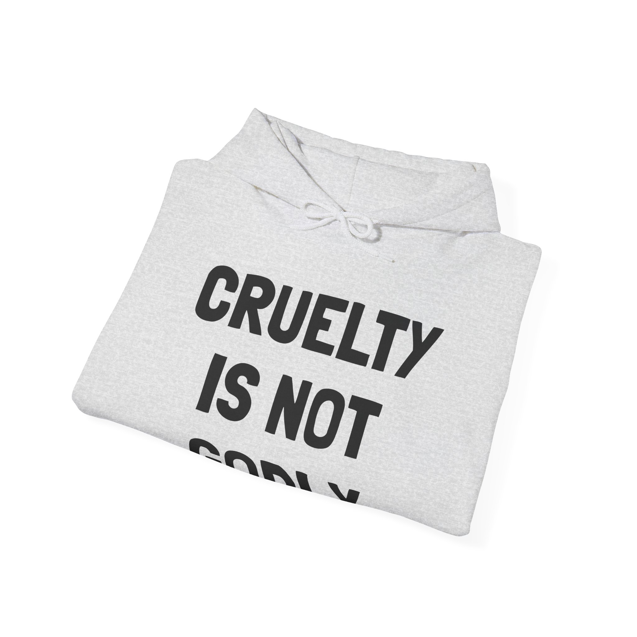 CRUELTY IS NOT GODLY Unisex Hooded Sweatshirt - Image 8
