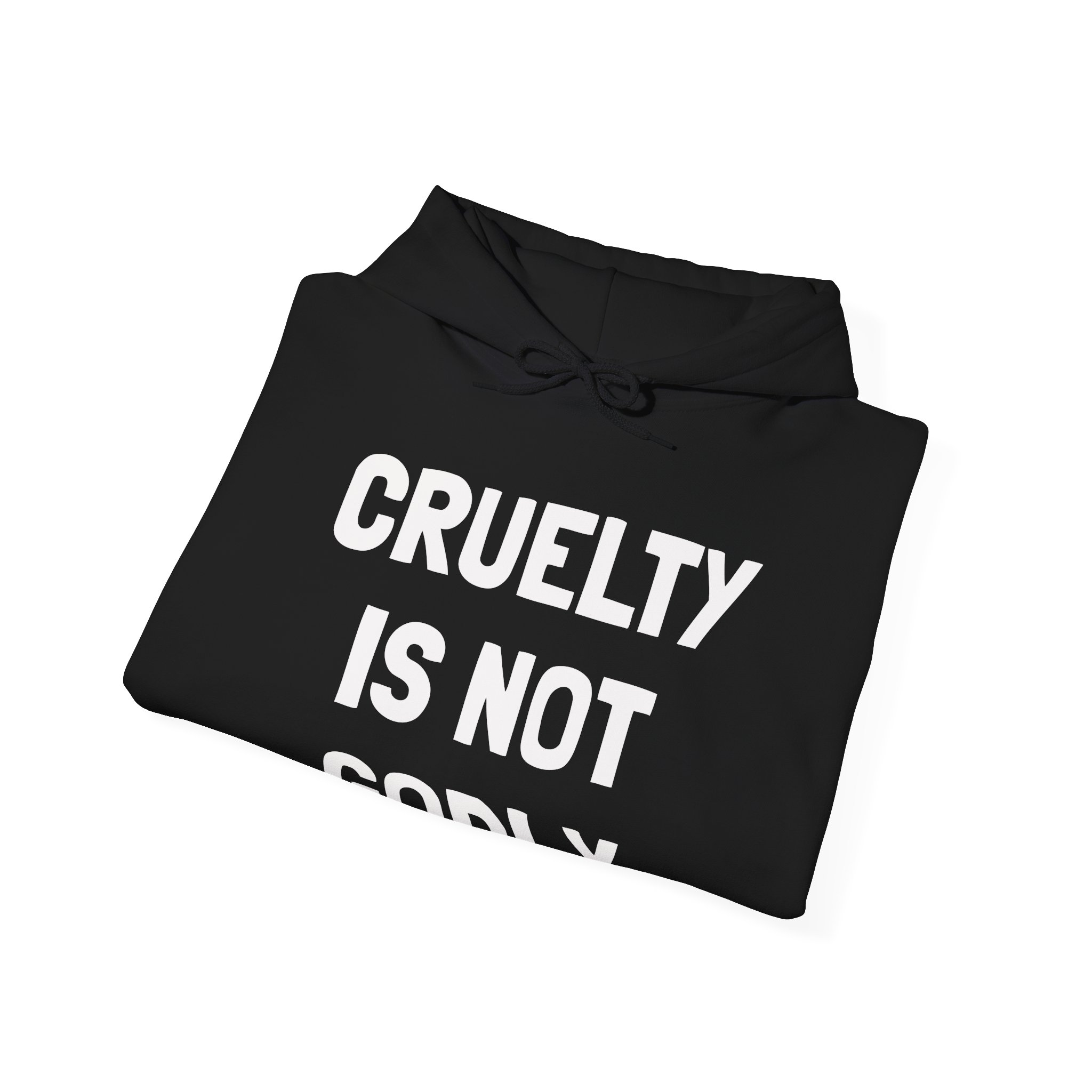CRUELTY IS NOT GODLY Unisex Hooded Sweatshirt - Image 4