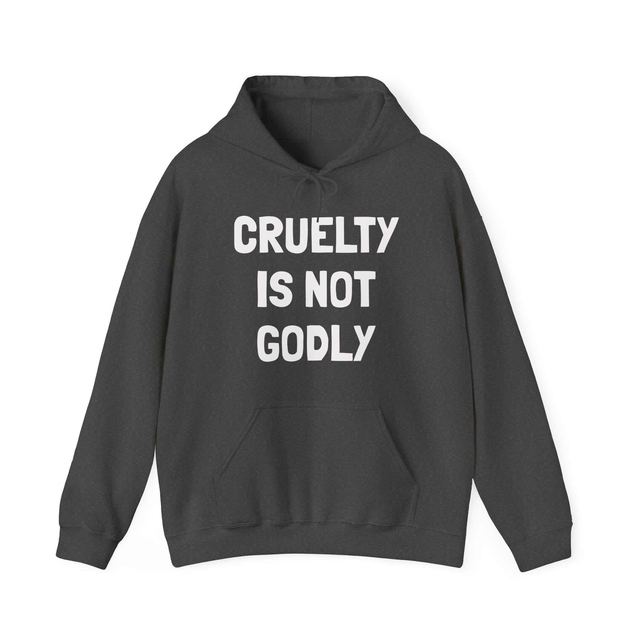 CRUELTY IS NOT GODLY Unisex Hooded Sweatshirt - Image 5