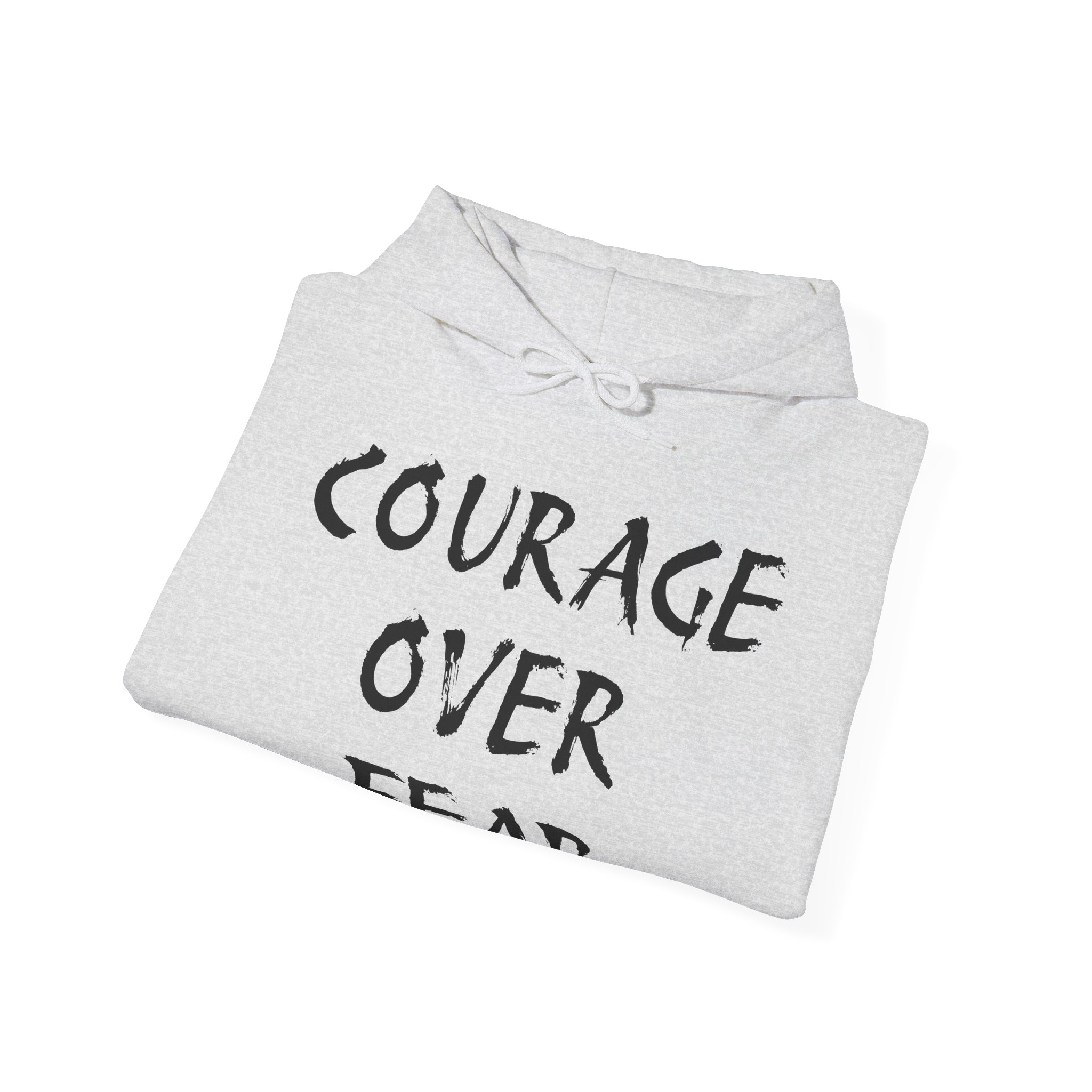 COURAGE OVER FEAR Unisex Hooded Sweatshirt - Image 8