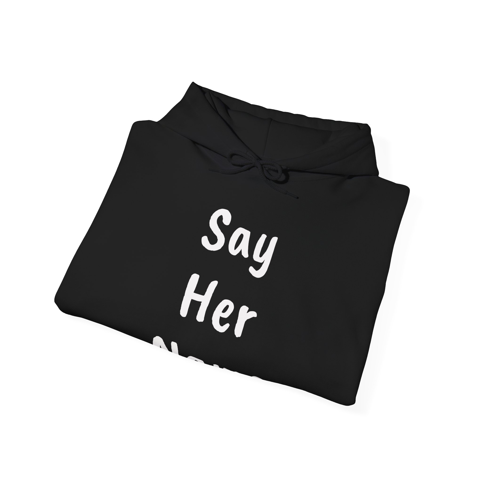 SAY HER NAME Unisex Hooded Sweatshirt - Image 4