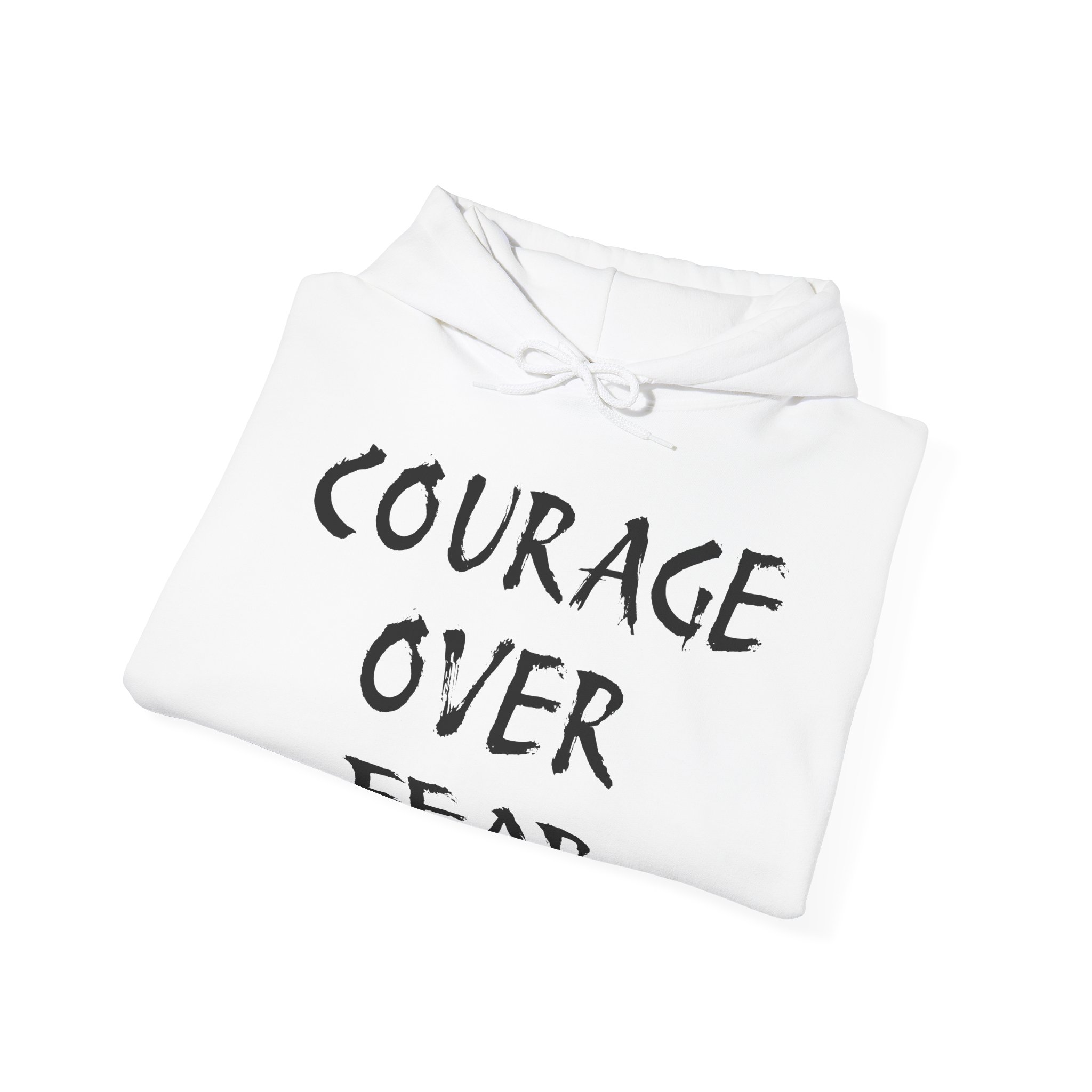 COURAGE OVER FEAR Unisex Hooded Sweatshirt - Image 4