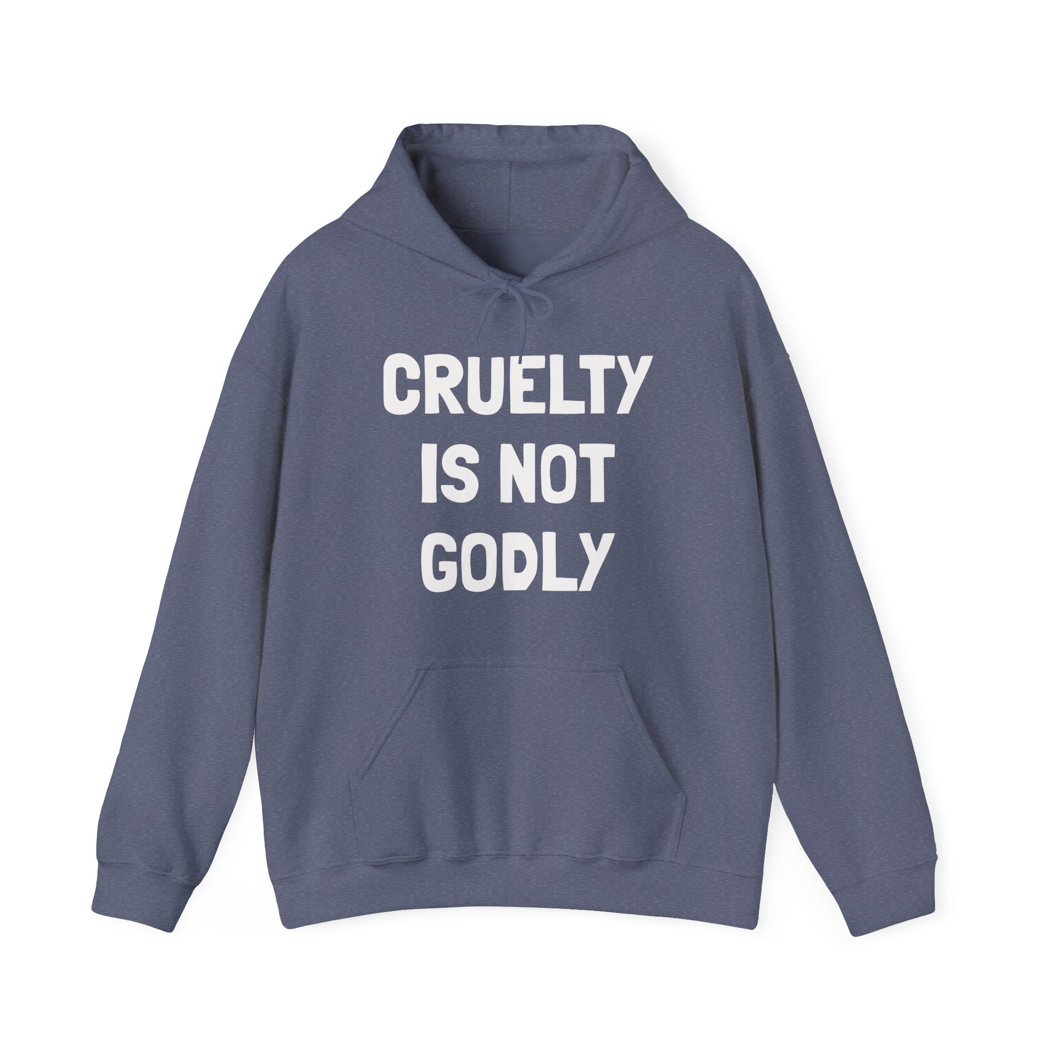 CRUELTY IS NOT GODLY Unisex Hooded Sweatshirt - Image 13