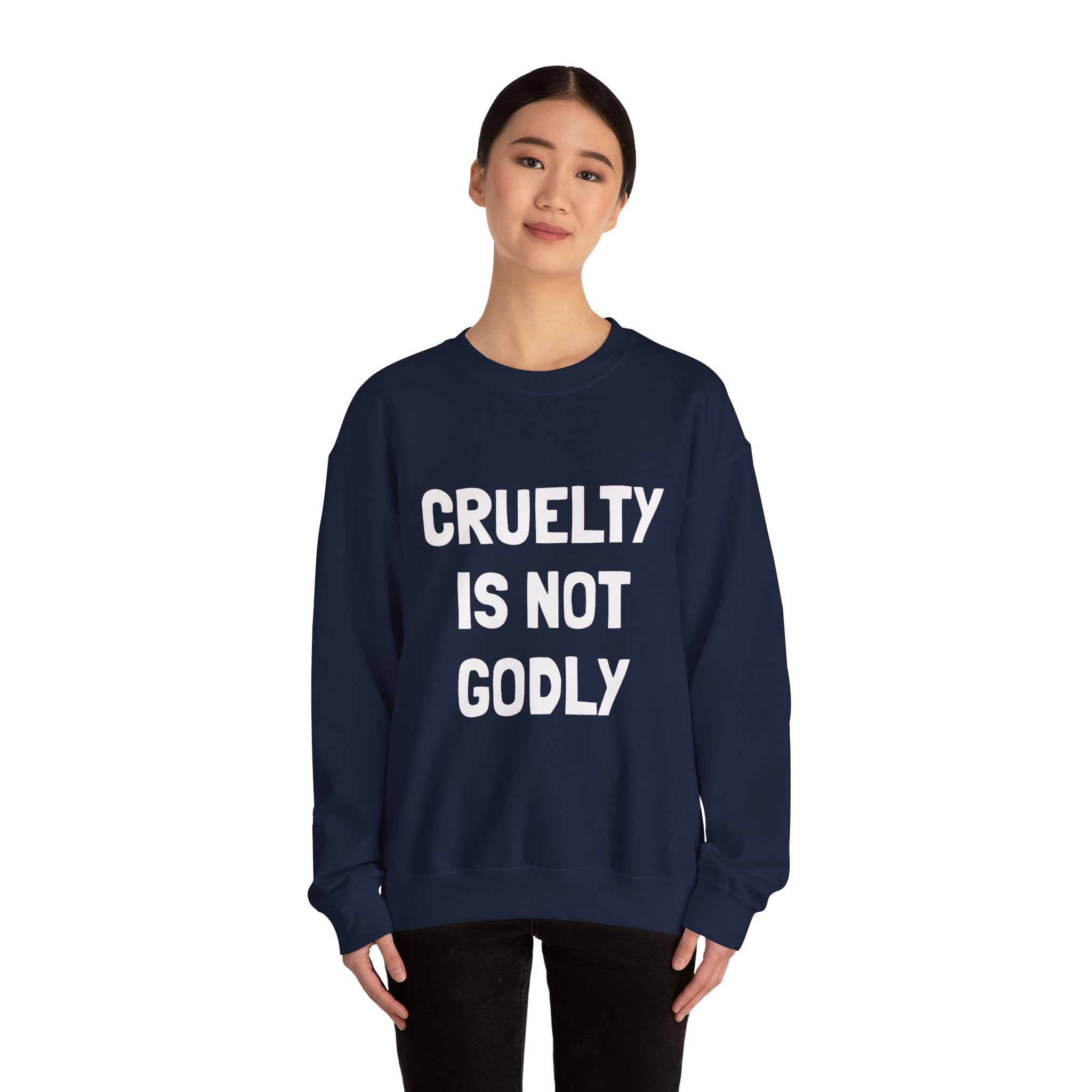 CRUELTY IS NOT GODLY Sweatshirt - Image 16