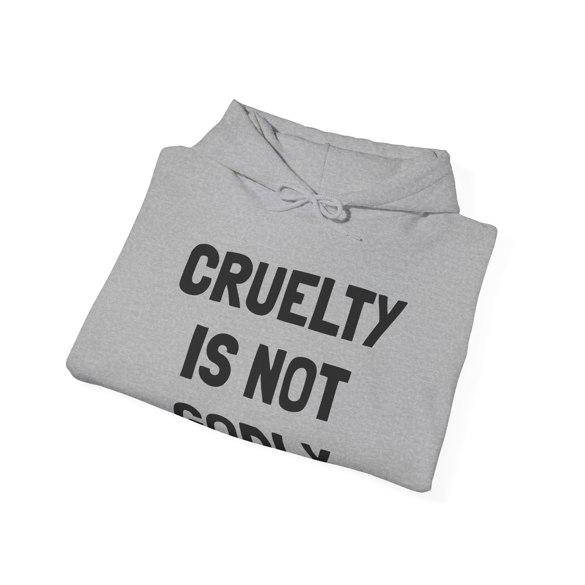 CRUELTY IS NOT GODLY Unisex Hooded Sweatshirt - Image 12