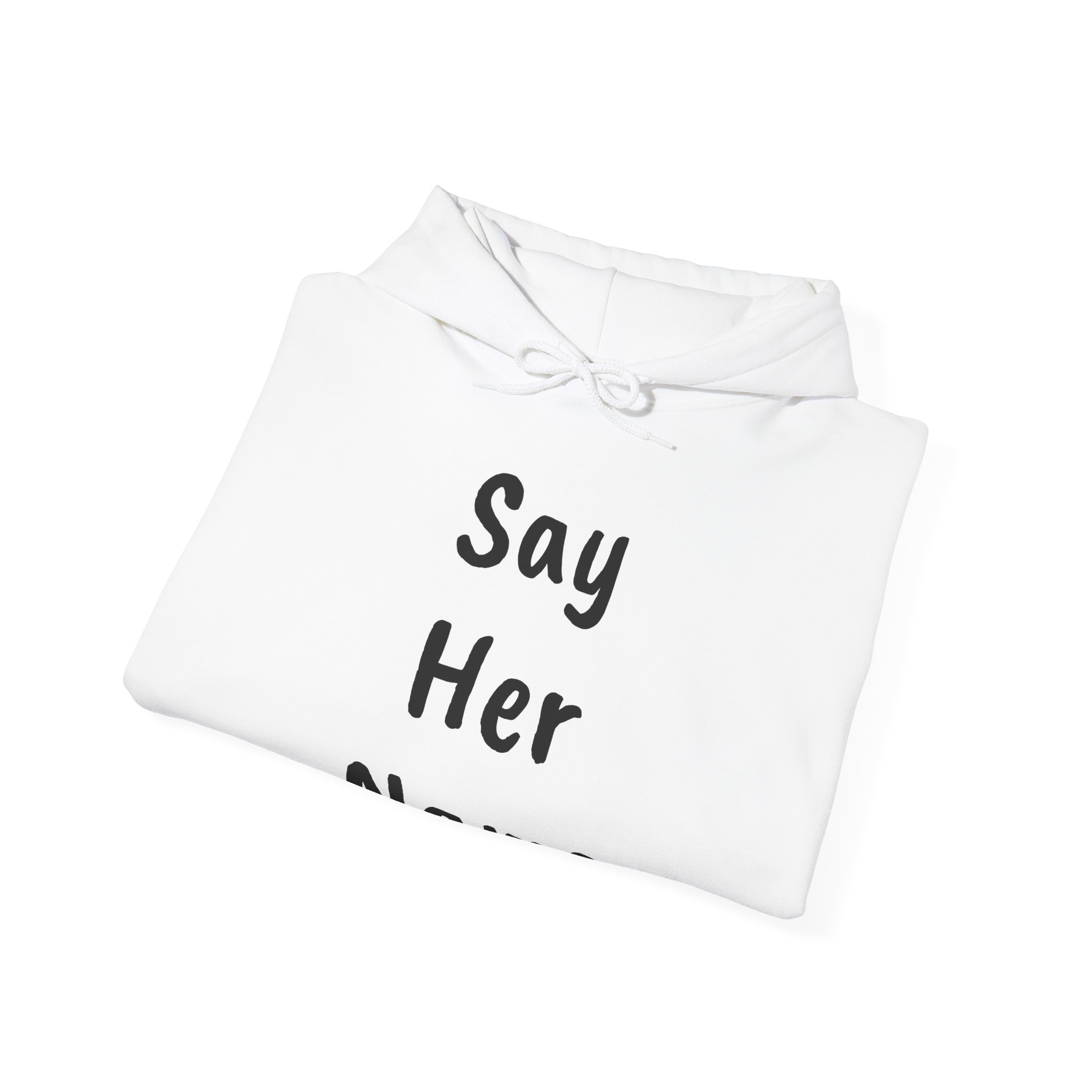 SAY HER NAME Unisex Hooded Sweatshirt - Image 4
