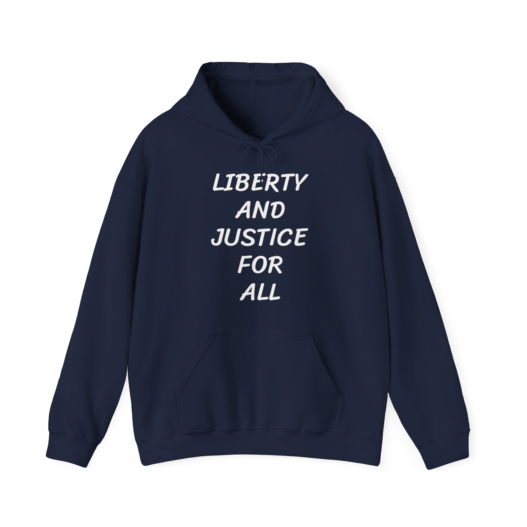 LIBERTY AND JUSTICE FOR ALL Unisex Hooded Sweatshirt - Image 9