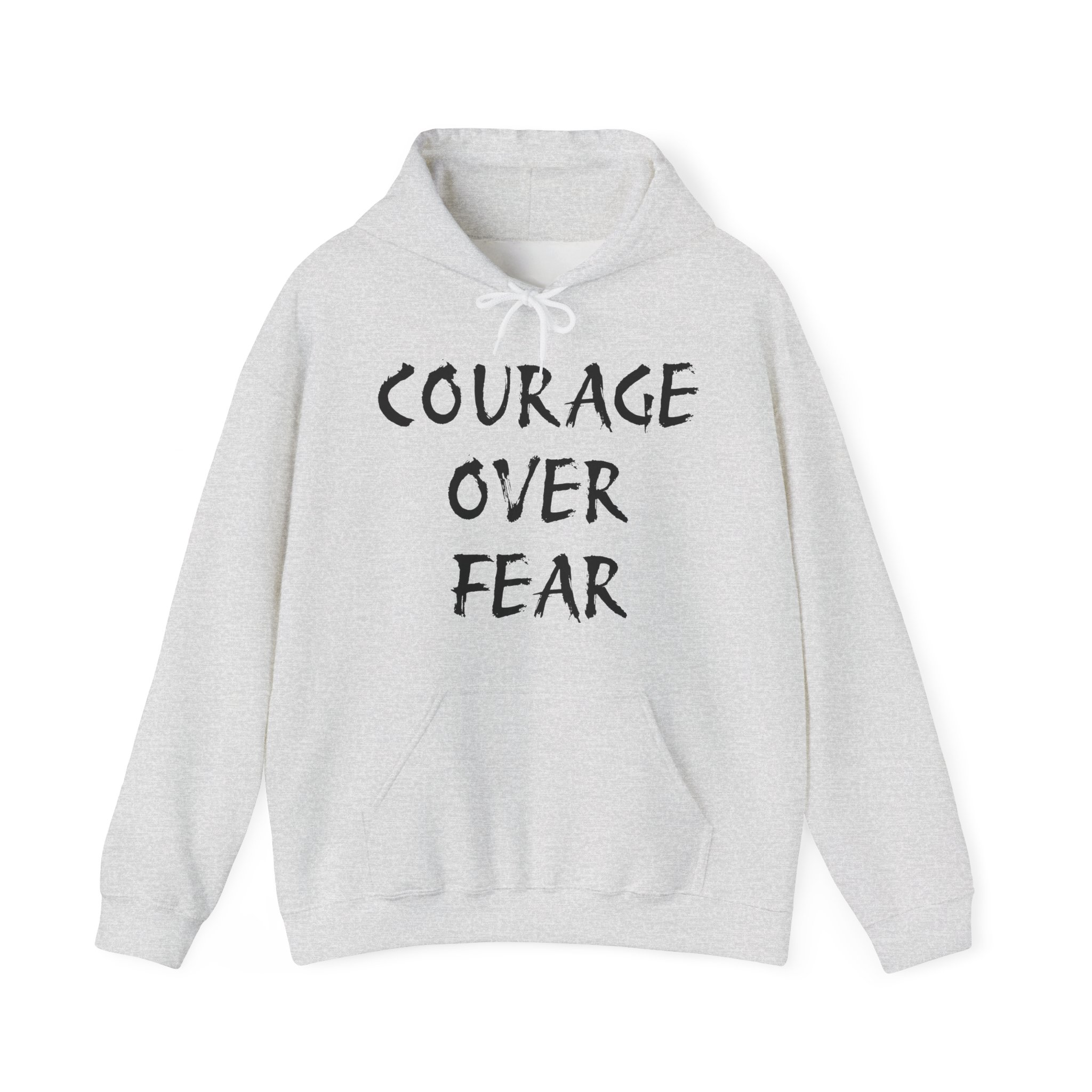 COURAGE OVER FEAR Unisex Hooded Sweatshirt - Image 5