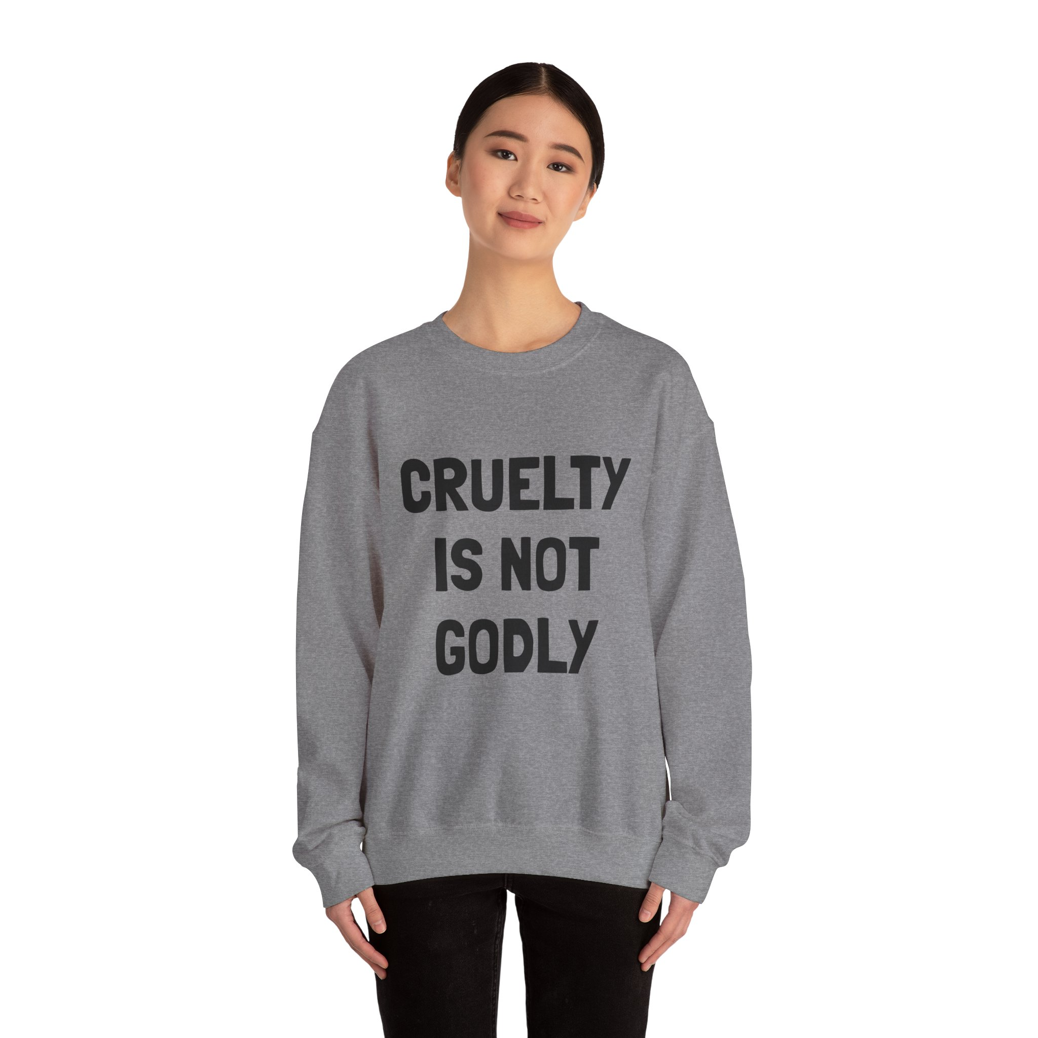 CRUELTY IS NOT GODLY Sweatshirt - Image 16