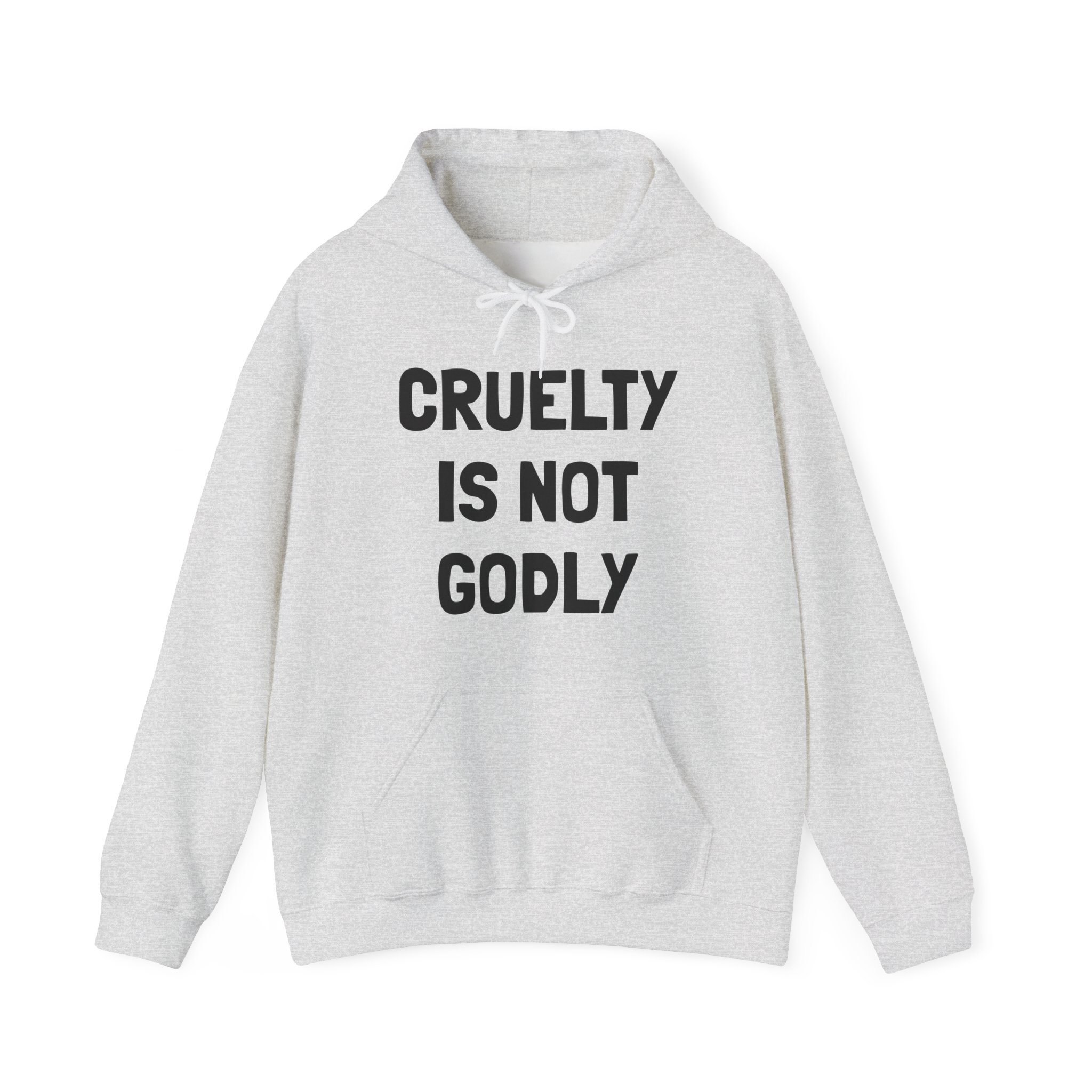 CRUELTY IS NOT GODLY Unisex Hooded Sweatshirt - Image 5